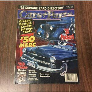 Cars and Parts Magazine January 1995 '50 Merc '63 Vette '35 Packard